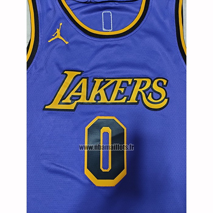 Maillot Los Angeles Lakers Russell Westbrook NO 0 Statement 2022-23 Volet